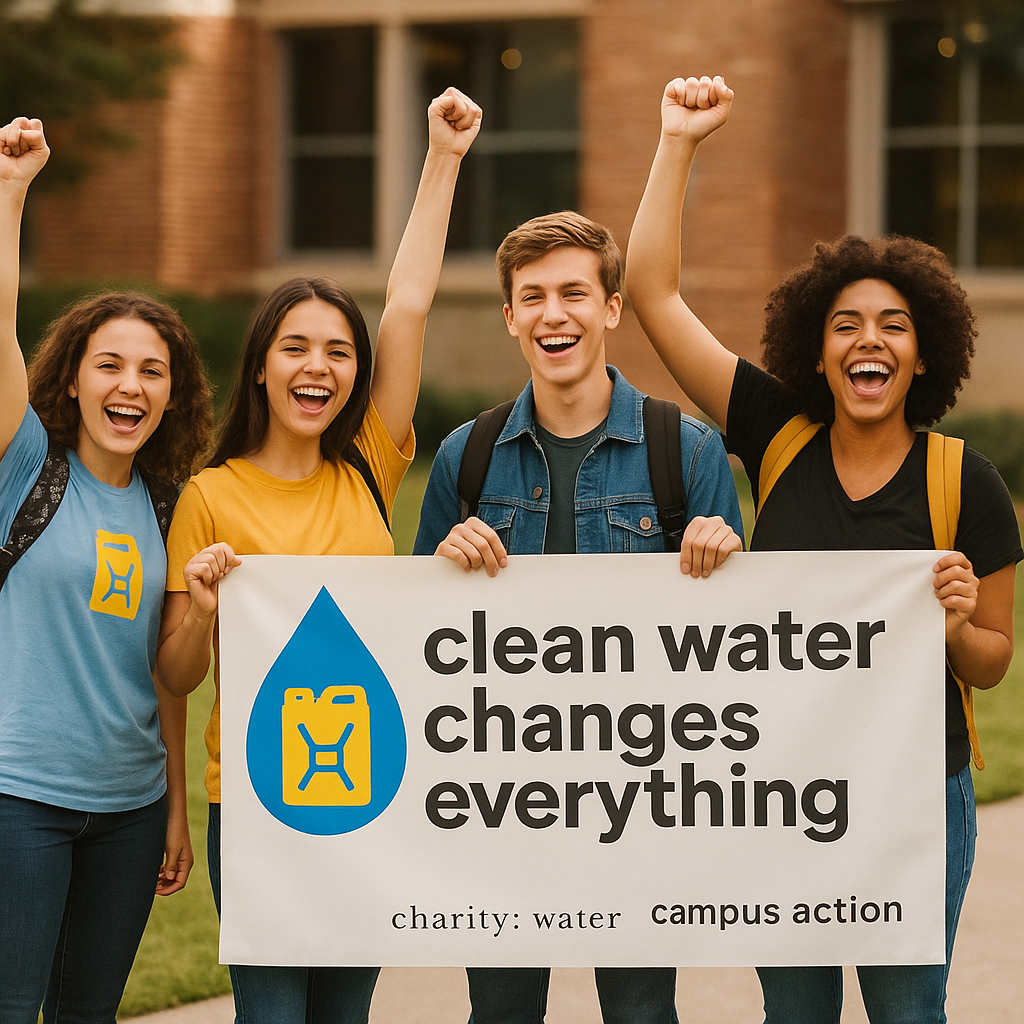 Child drinking clean water